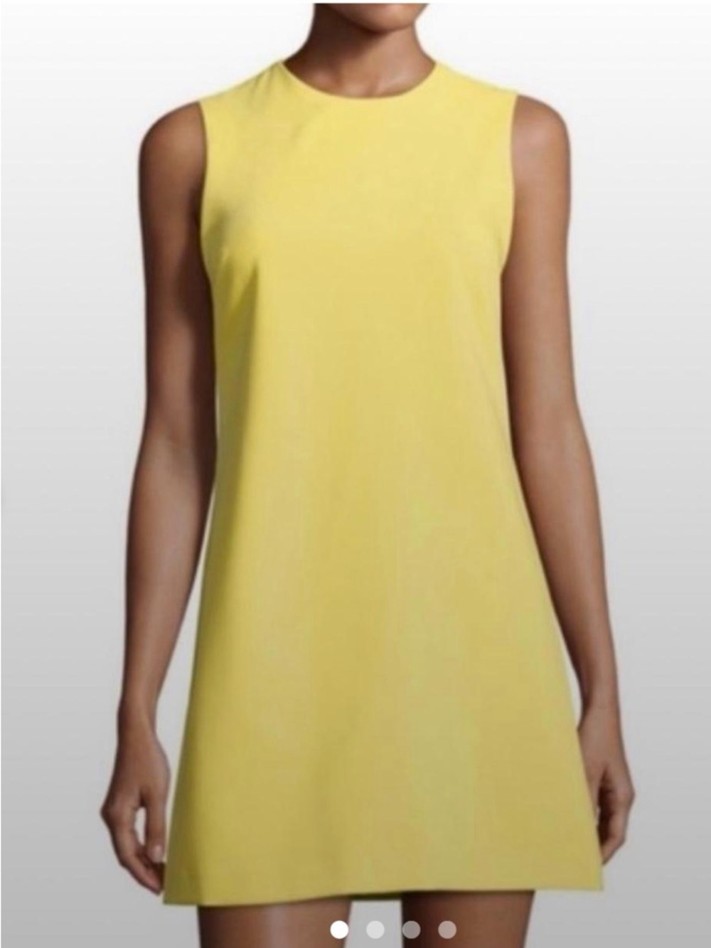 Alice + Olivia Yellow Sleeveless Mini Dress